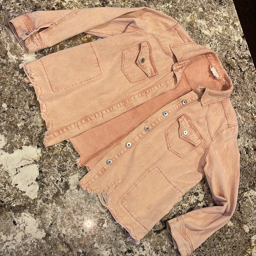 Pink Jean Jacket - Picture 2 of 3